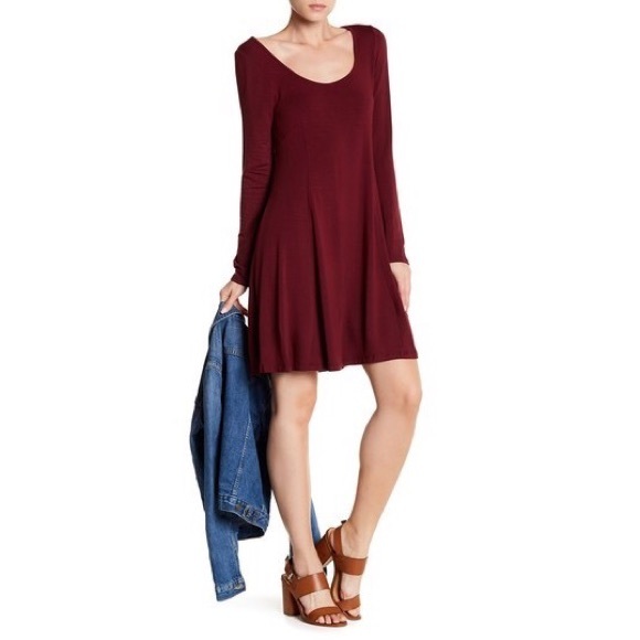 Lush Dresses & Skirts - Lush Long Sleeve Swing Dress